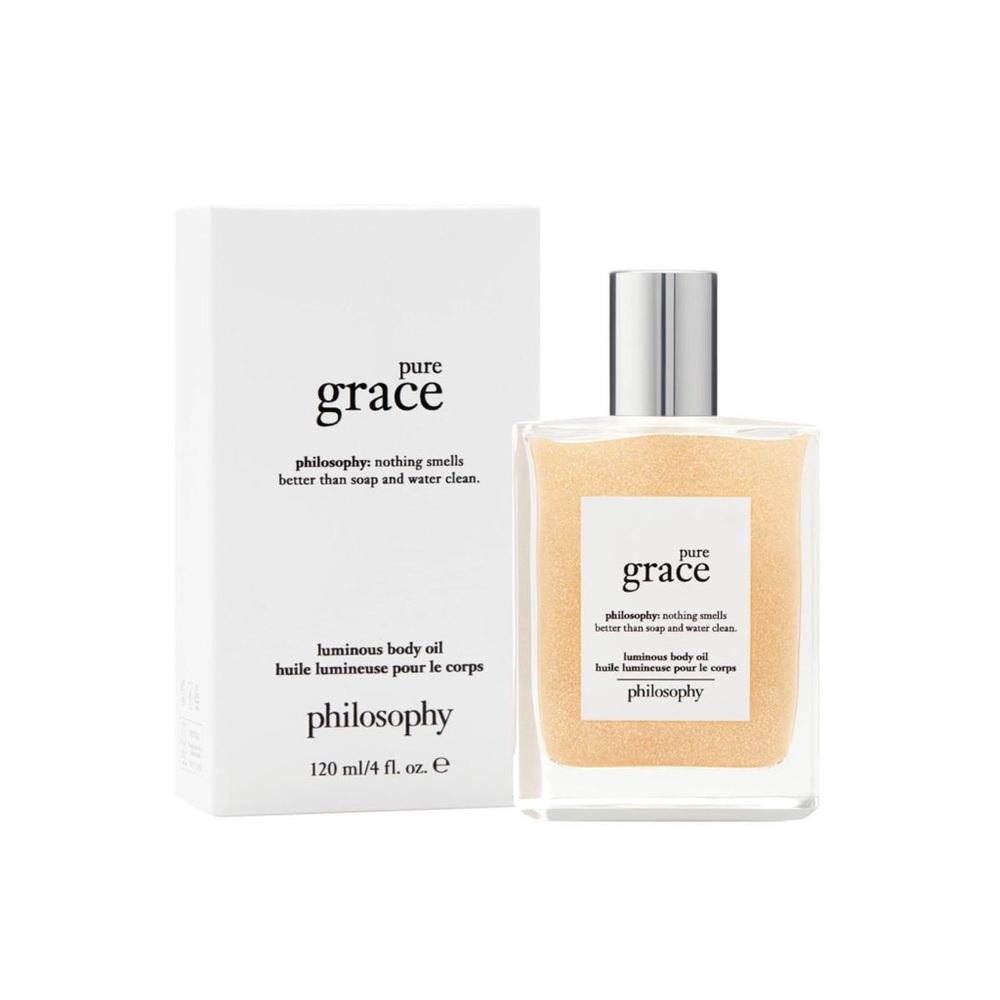 Philosophy Pure Grace Luminous Body Oil LARGE SIZE 4 Oz. NEW IN SEALED BOX!